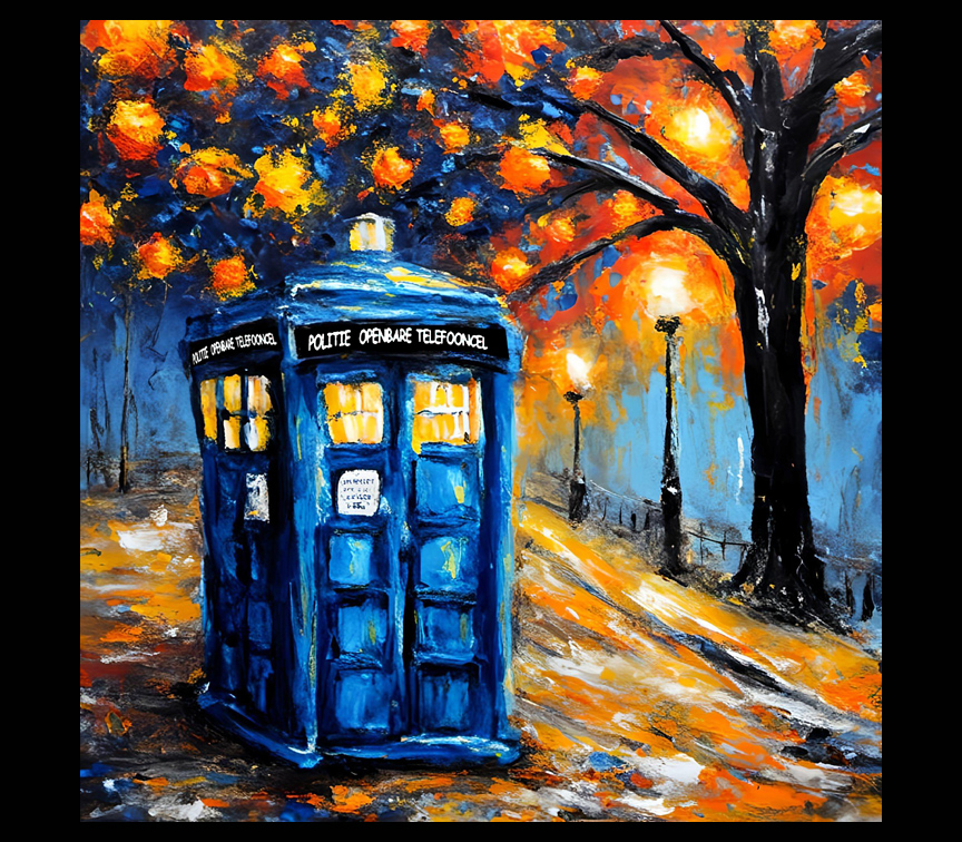 Where Time Waits in Autumn Doctor Who inspired artwork