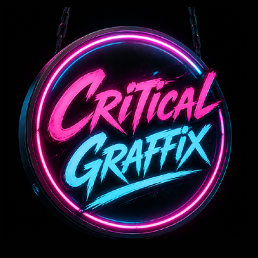 Early circular Critical Graffix logo experiment