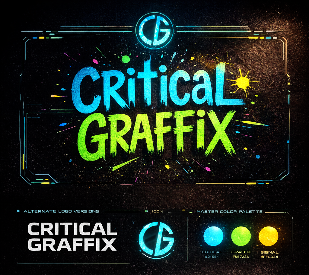 Early Critical Graffix expressive branding experiment
